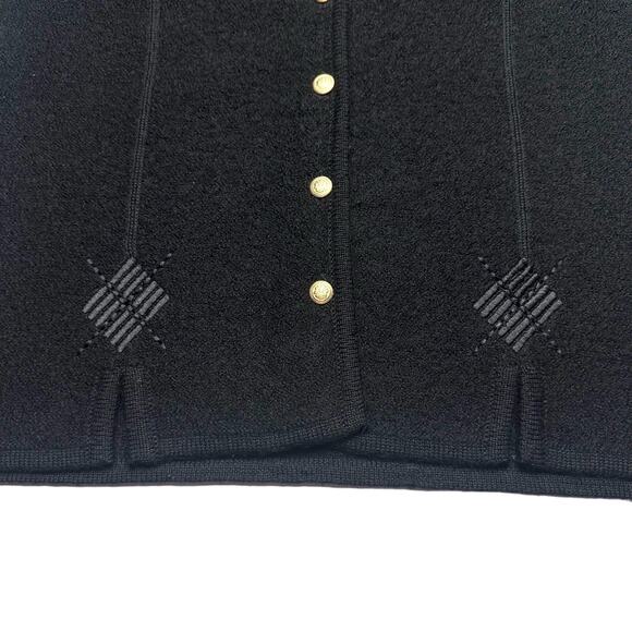 Pendleton | Women | Black 100% Boiled Virgin Wool Button Up Vest | Size XL - Picture 6 of 7